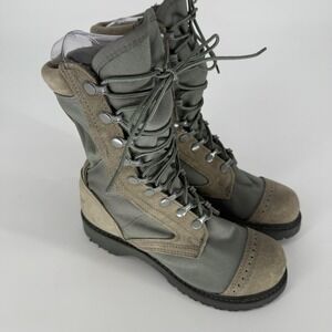 Corcoran Boots Womens Size 6 Sage Green Tan Combat Tactical Made in USA 87257
